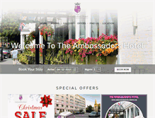 Tablet Screenshot of ambassadorshotellondon.com